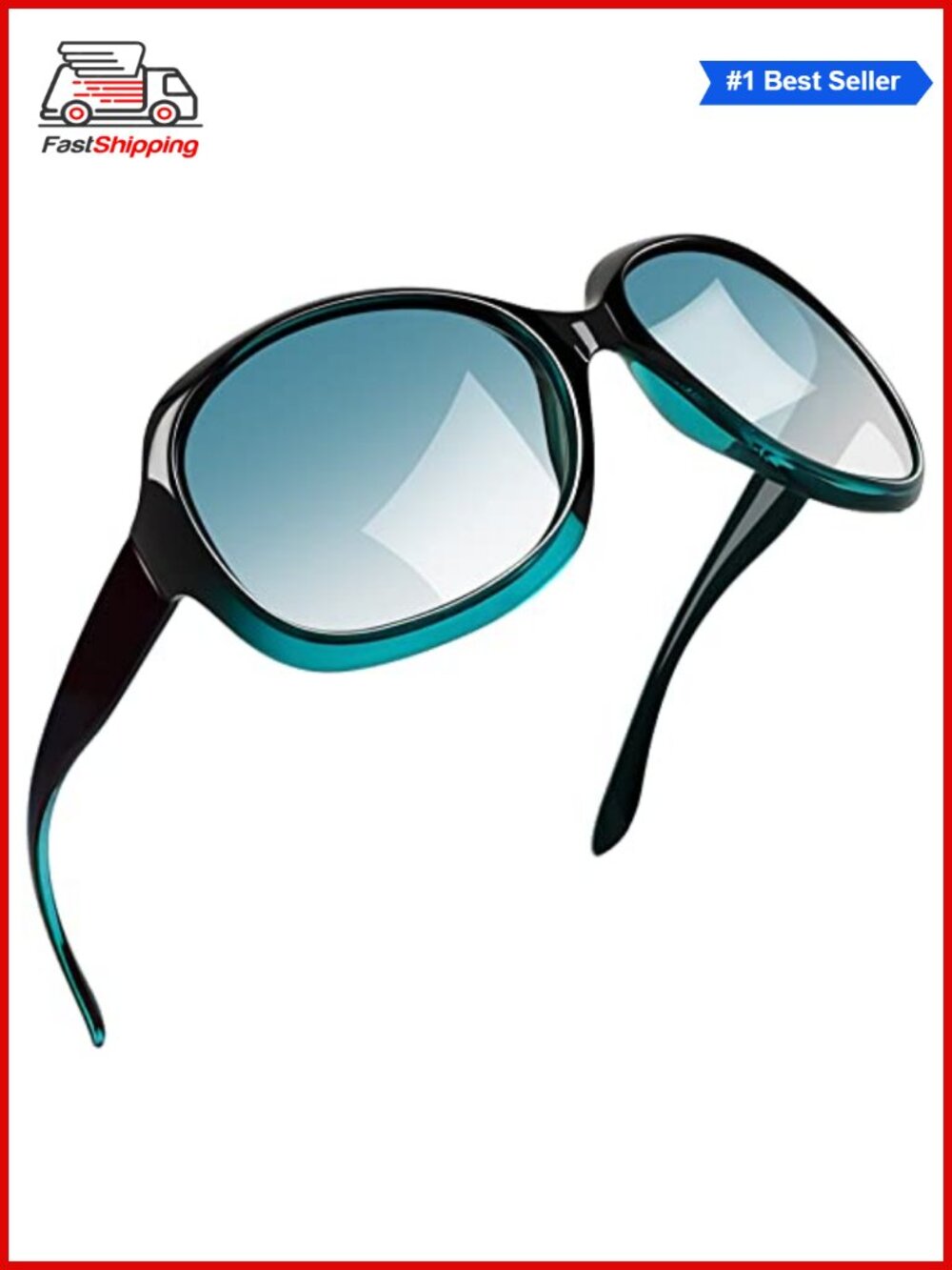✨ Oversized Polarized Butterfly Sunglasses UV400 Protection Large Full Frame